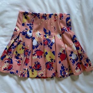 NEW pink floral skirt size XS